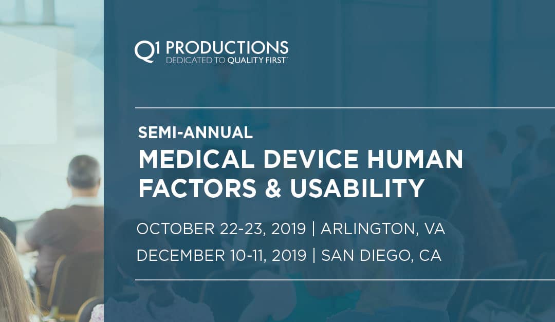 4th Semi-Annual Medical Device Human Factors & Usability Engineering Conference: West