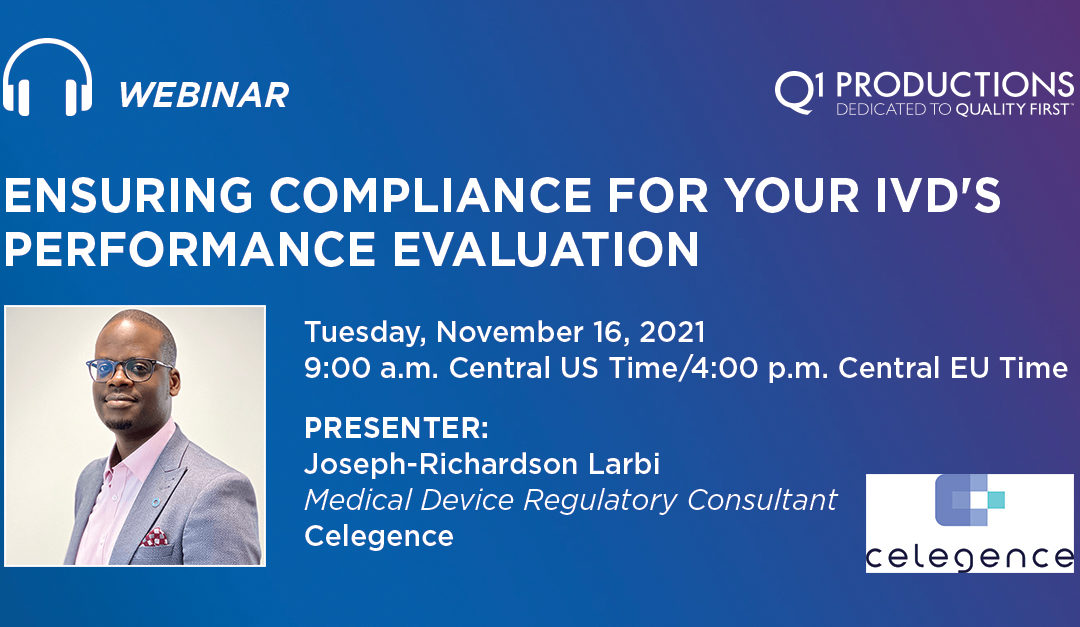 Ensuring Compliance for your IVD’s Performance Evaluation