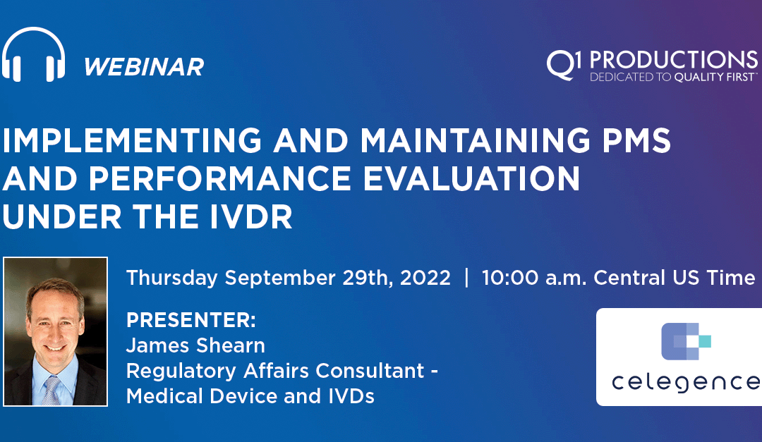 Implementing and Maintaining PMS and Performance Evaluation under the IVDR