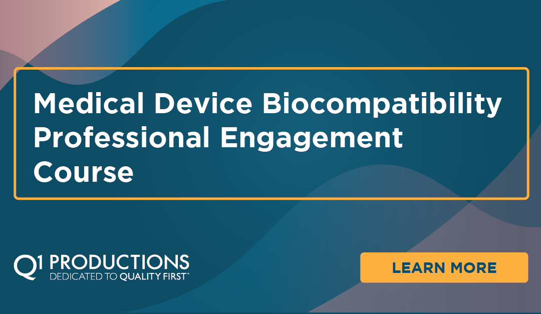 Medical Device Biocompatibility Professional Education Course